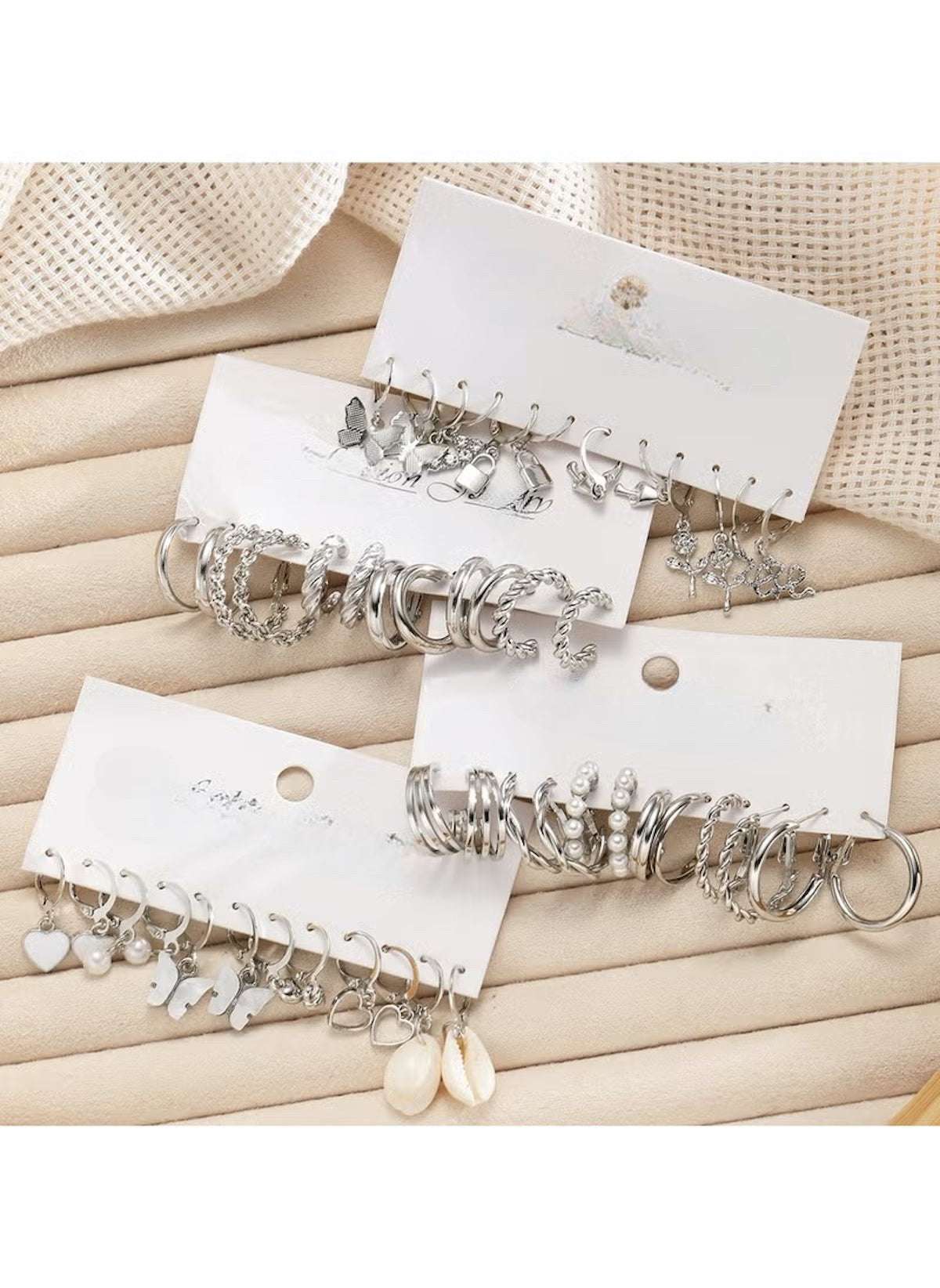 Huitich 24 - Piece Charm Earrings Fashion Jewelry Set - Mumzar