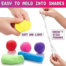 Soft modeling clay pieces in multiple colors with sculpting tools