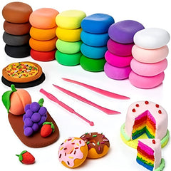 Huitich 24 Piece Modeling Clay Kit with Assorted Colors - Mumzar