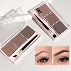 Huitich 3 Color Brow Powder Set with Brush - Mumzar