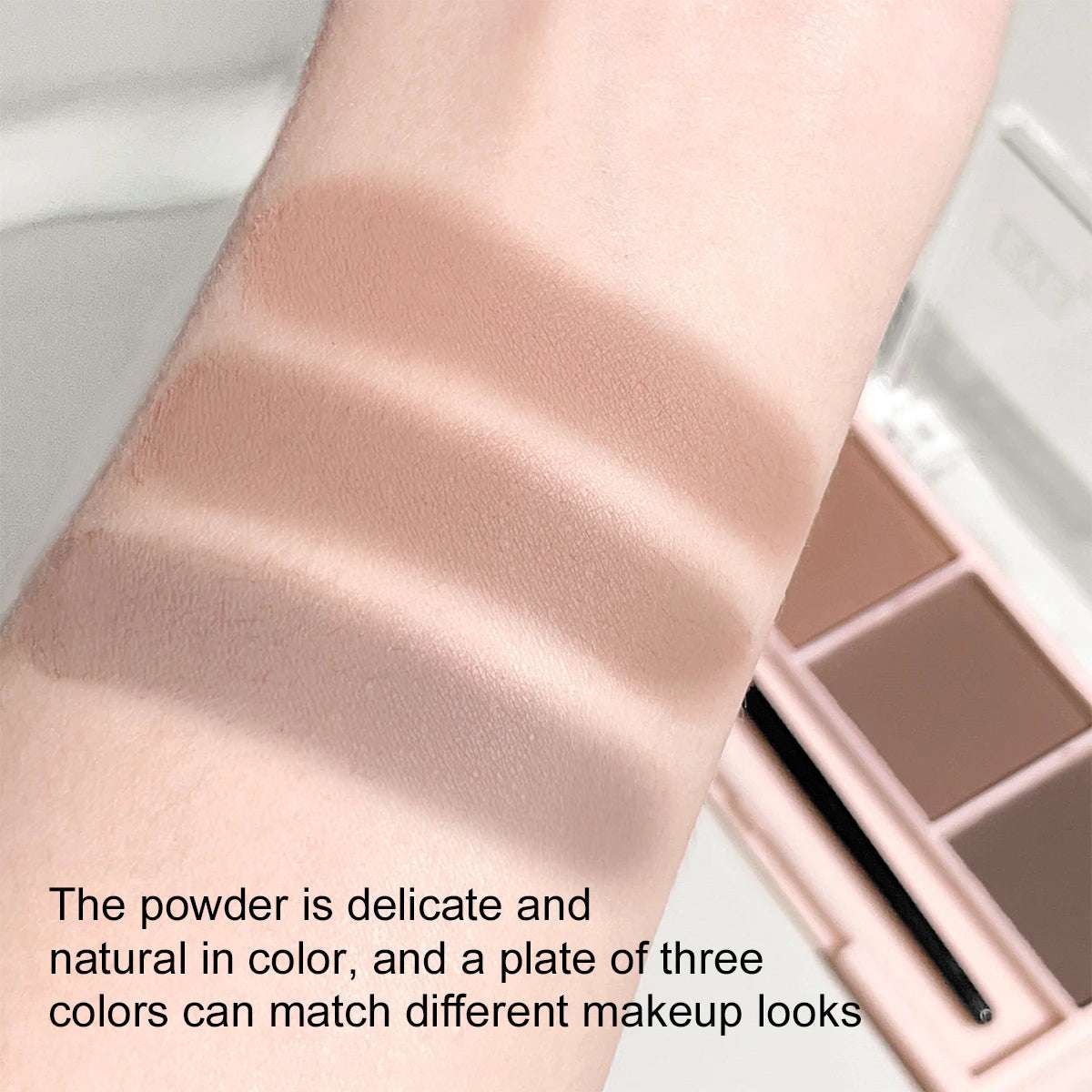 Huitich 3 Color Brow Powder Set with Brush - Mumzar