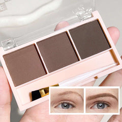 Huitich 3 Color Brow Powder Set with Brush - Mumzar