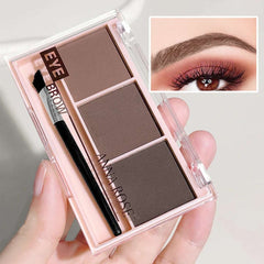 Huitich 3 Color Brow Powder Set with Brush - Mumzar