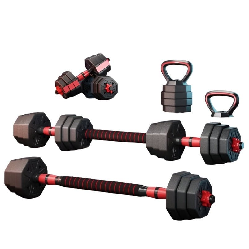 Huitich 40kg Dumbbell Barbell Kettlebell Combo Set - Mumzar