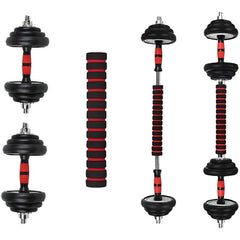 Huitich 40kg Dumbbell Barbell Kettlebell Combo Set - Mumzar