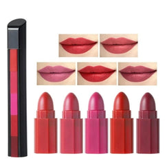Huitich 5 - in - 1 Matte Lipstick Set Long Lasting Colors - Mumzar