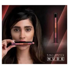 Huitich 5 - in - 1 Matte Nude Lipstick Set Long - Lasting Shades - Mumzar