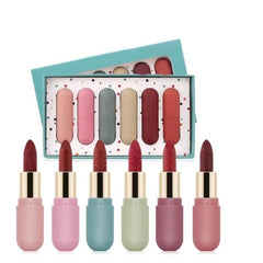 Huitich 6 Shade Lipstick Set Online Vibrant Matte Colors - Mumzar