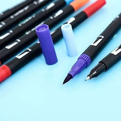 Huitich 72 Piece Art Pens with Zipper Case Dual Brush Set - Mumzar