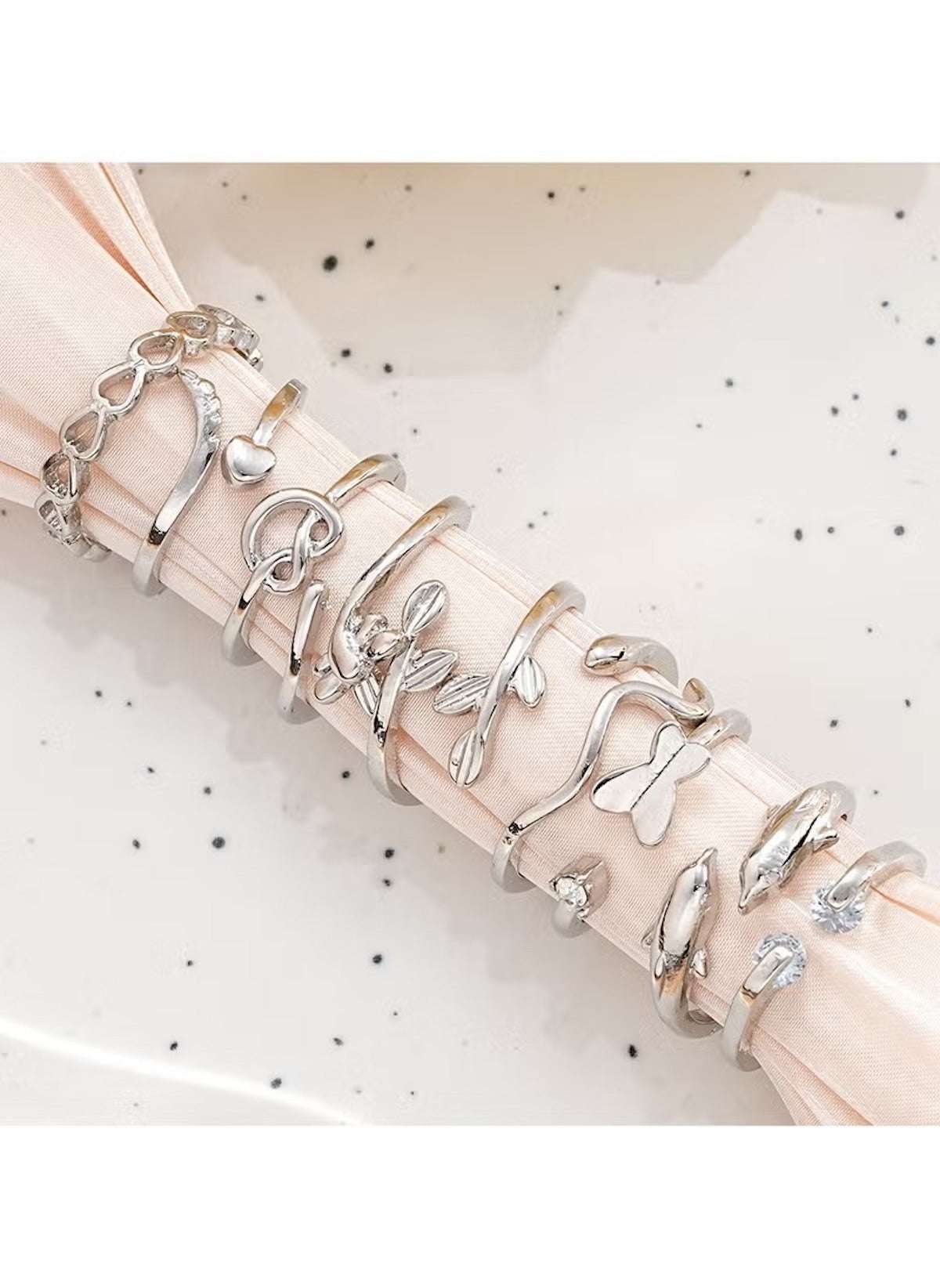 Huitich 9 Piece Toe Ring Collection - Stylish Silver Set - Mumzar