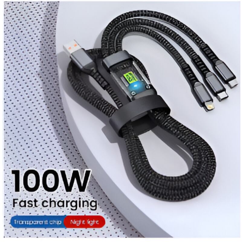 Huitich A - Express 100W Fast Charging Cable 3 - in - 1 Multi Charger - Mumzar
