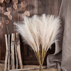 Huitich A - Express 10PCS 55CM White Faux Pampas Grass Decor - Mumzar