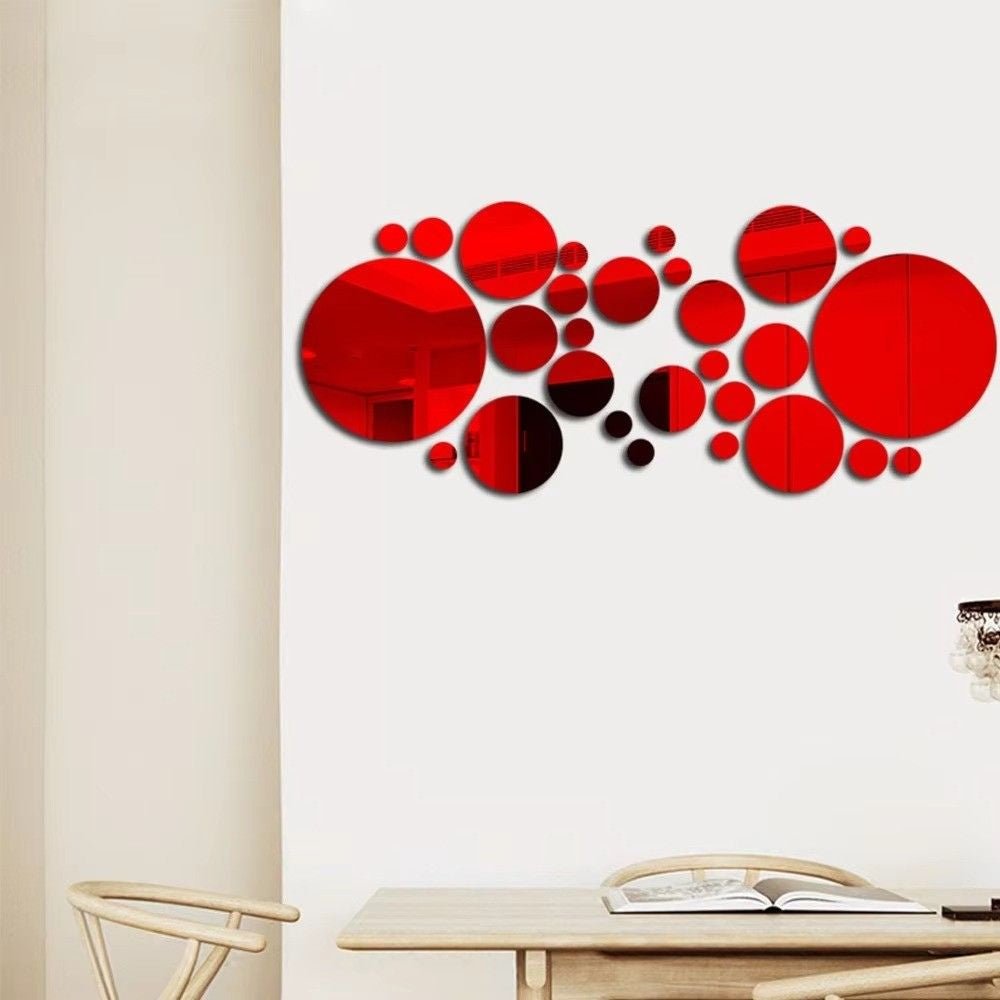 Huitich A - Express 26 Piece DIY Wall Art Mirror Stickers - Mumzar