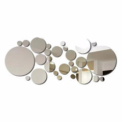 Huitich A - Express 26 Piece DIY Wall Art Mirror Stickers - Mumzar