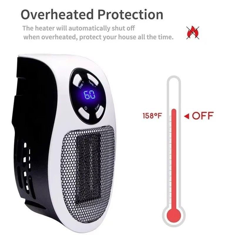 Huitich A - Express 350W Portable Electric Room Heater with Remote - Mumzar