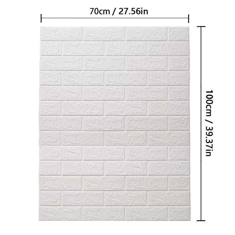 Huitich A - Express 3D Brick Wall Panels Wallpaper 70cmx1m - Mumzar