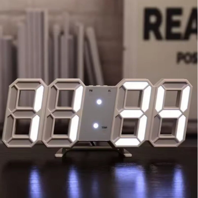 Huitich A - Express 3D LED Digital Wall Clock with Red Display - Mumzar