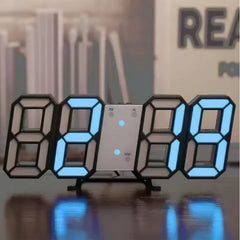 Huitich A - Express 3D LED Digital Wall Clock with Red Display - Mumzar