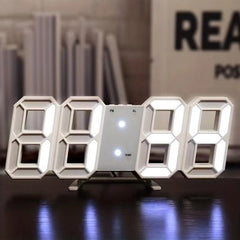 Huitich A - Express 3D LED Wall Clock with Nightlight & Alarm - Mumzar