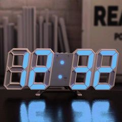 Huitich A - Express 3D LED Wall Clock with Nightlight & Alarm - Mumzar