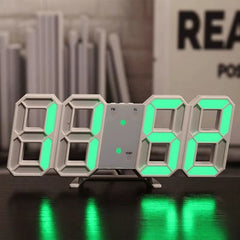 Huitich A - Express 3D LED Wall Clock with Nightlight & Alarm - Mumzar