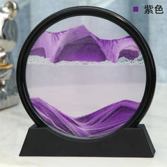 Huitich A - Express 3D Moving Sand Art Picture - Round Glass Deep Sea Decor - Mumzar