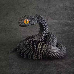 Huitich A - Express 3D Printed Snake Model Articulated Decor - Mumzar