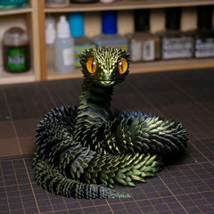 Huitich A - Express 3D Printed Snake Model Articulated Decor - Mumzar