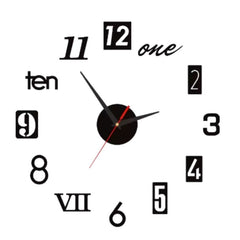 Huitich A - Express 3D Roman Numeral Wall Clock Mirror - Mumzar
