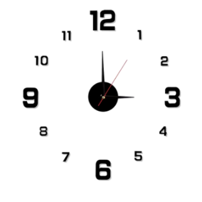 Huitich A - Express 3D Roman Numeral Wall Clock Mirror - Mumzar
