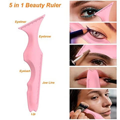 Huitich A - Express 5 in 1 Eyeliner Stencil Tool Silicone Beauty Ruler - Mumzar