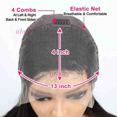 Huitich A - Express 6 Inch Straight Bob Wig Lace Front Human Hair - Mumzar