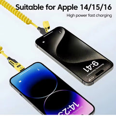 Huitich A - Express 65W Fast Charging Data Cable Spring Short - Mumzar