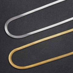 Huitich A - Express 925 Sterling Silver Gold Snake Chain Necklace - Mumzar
