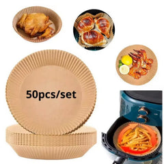 Huitich A - Express Air Fryer Paper Liners 23cm - 50pcs Disposable - Mumzar