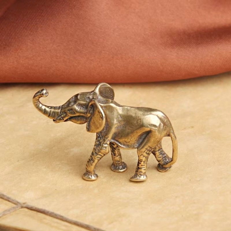 Huitich A - Express Antique Bronze Elephant Figurine Decor - Mumzar