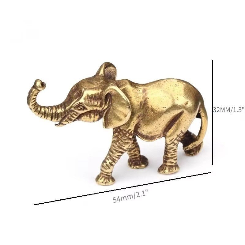 Huitich A - Express Antique Bronze Elephant Figurine Decor - Mumzar