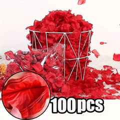Huitich A - Express Artificial Rose Petals for Wedding Decor 100pcs Red - Mumzar