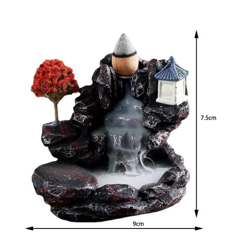 Huitich A - Express Backflow Incense Burner with Mountain Waterfall - Mumzar