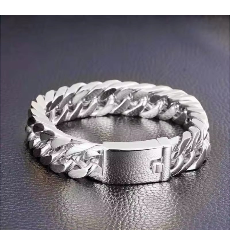 Huitich A - Express Black Cuban Chain Bracelet for Men - Mumzar