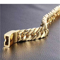 Huitich A - Express Black Cuban Chain Bracelet for Men - Mumzar