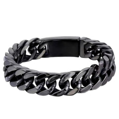 Huitich A - Express Black Cuban Chain Bracelet for Men - Mumzar