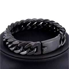 Huitich A - Express Black Cuban Chain Bracelet for Men - Mumzar