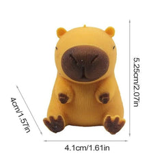 Huitich A - Express Capybara Fidget Toy Elastic Pinch Squeeze Desk Ornament - Mumzar