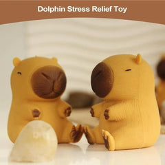 Huitich A - Express Capybara Fidget Toy Elastic Pinch Squeeze Desk Ornament - Mumzar