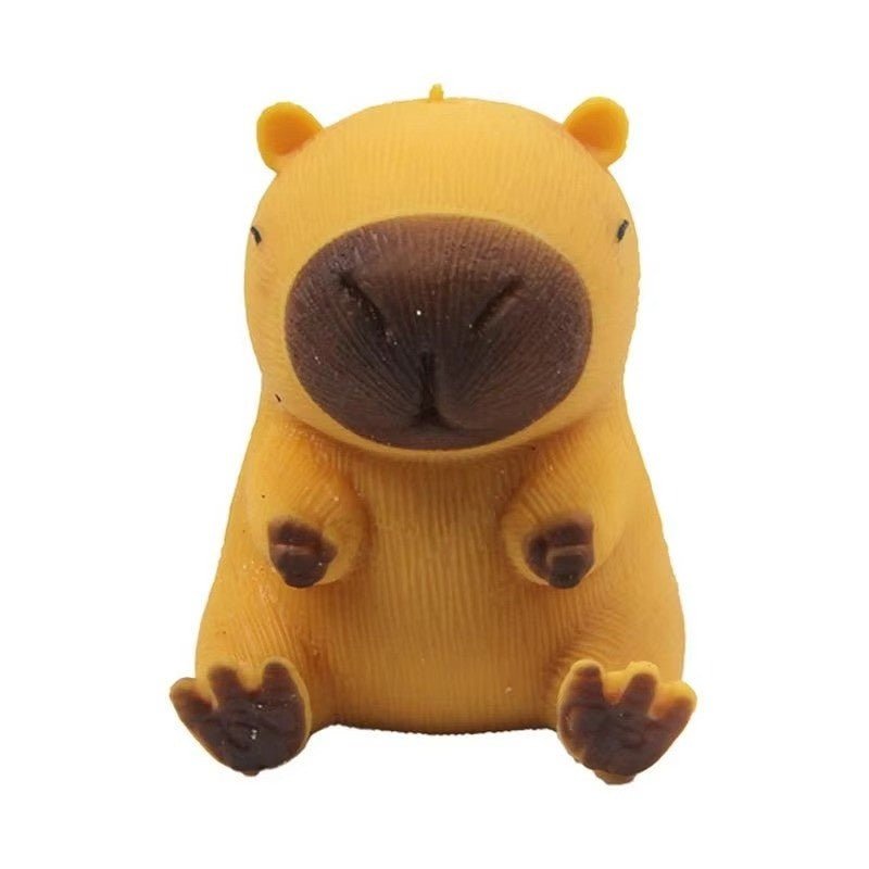 Huitich A - Express Capybara Fidget Toy Elastic Pinch Squeeze Desk Ornament - Mumzar