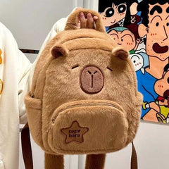 Huitich A - Express Capybara Plush Backpack Large Capacity - Mumzar
