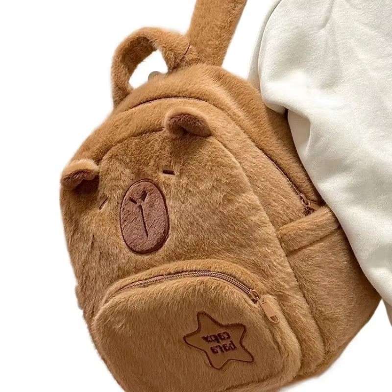Huitich A - Express Capybara Plush Backpack Large Capacity - Mumzar