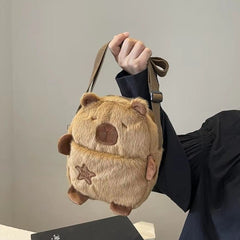 Huitich A - Express Capybara Plush Backpack Large Capacity - Mumzar