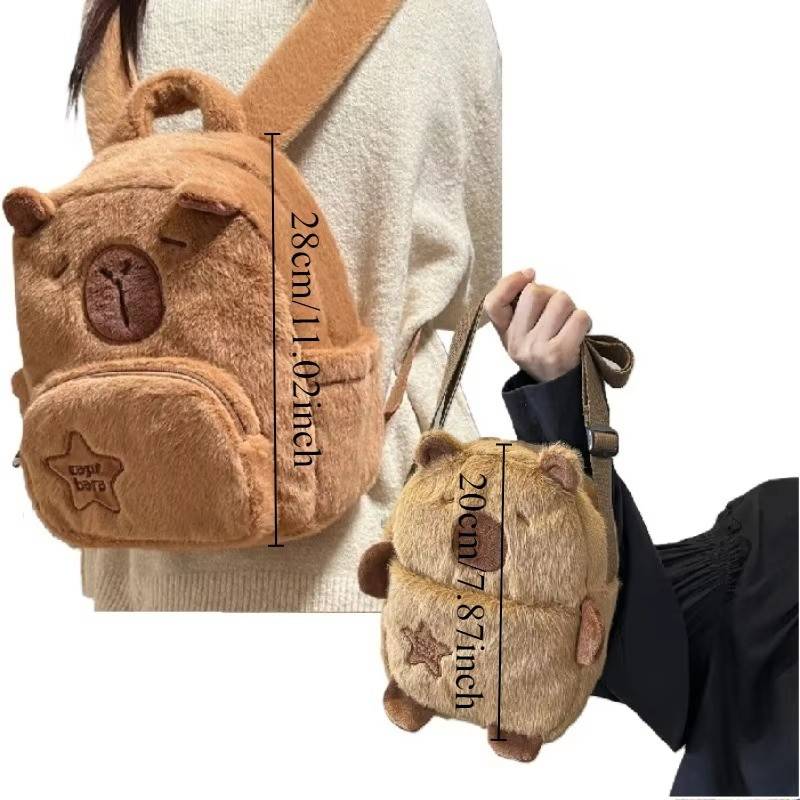 Huitich A - Express Capybara Plush Backpack Large Capacity - Mumzar